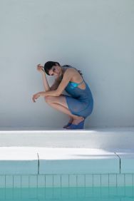 Peixoto Atlantic Blue Knit Remi Mini Knit Dress