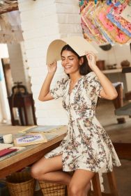 Agua Bendita Papier Menta Dress