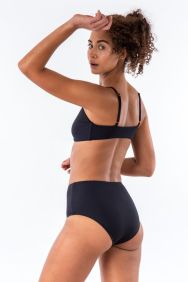 Bromelia Midnight Ribbed Vivianne Bikini Bottom