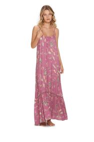 Kibys Pink Herb Long Dress