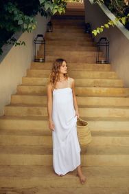 Kibys White Romina Maxi Dress