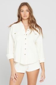 L*Space Cream Driftwood Shirt