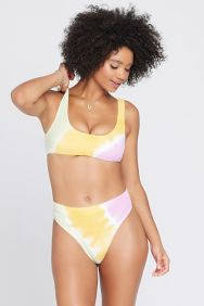 L*Space Diagonal Sunburst Lizzie Bikini Top