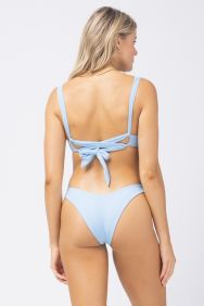 L*Space Pointelle Rib Sky Blue Cabana Bitsy Bottom