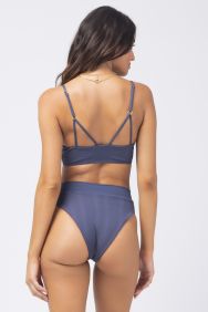 L*Space Pointelle Rib Slate Court Bitsy Bottom