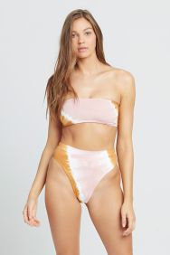 L*Space Stripe Tie Dye Beach Wave Top