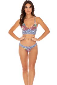 Luli Fama Luli Tribe Reversible Bustier Top