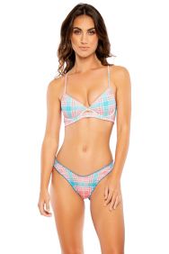 Luli Fama South Beach Vacay Peek A Boo Underwire Top