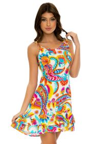 Luli Fama Summer Love Ruffle Dress