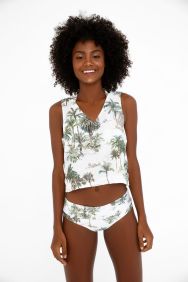 OndadeMar Sicily Deborah V Neck Shirt