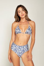 Peixoto Meadow Gingham Fifi Triangle Top