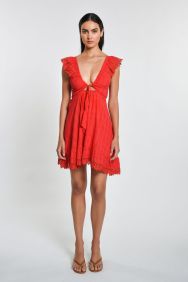 Peixoto Red TribecaFarrah Mini Dress