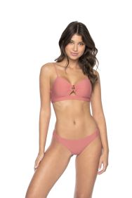 PilyQ Lotus Banded Ring Bralette Bikini Top