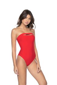 PilyQ Red Coral Sabrina One Piece