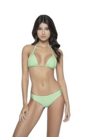 PQ Swim Aloe Basic Ruched Bikini Bottom
