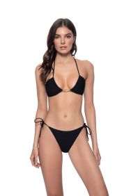 PQ Swim Black Tie Side Bikini Bottom