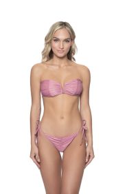 PQ Swim Namaste Ruched Tie Side Bikini Bottom