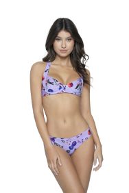 PQ Swim Passionfruit Basic Ruched Bikini Bottom