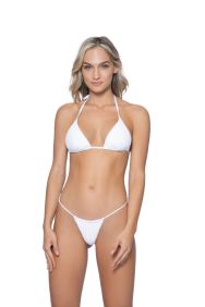 PQ Swim Sail White Eve Tie Side Teeny Bikini Bottom
