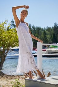 PQ Swim Water Lily Eyelet Long Dress
