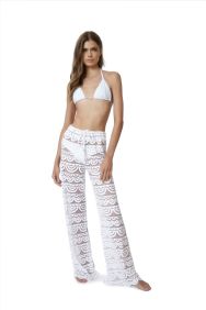 PQ Swim Water Lily White Malibu Lace Pant
