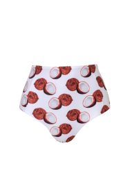 Verdelimon White Cocos Banes Bikini Bottom