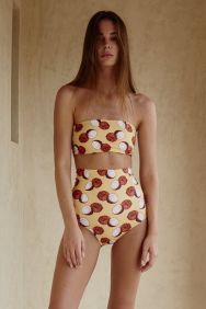 Verdelimon Yellow Cocos Cabo Bikini Top