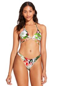 Vitamin A Baja Botanical Upcycled Gia Wrap Top