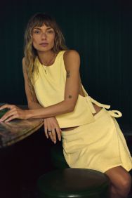 Vitamin A Harbor Terry Banana Cream Oasis Tank