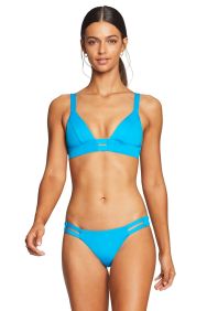 Vitamin A Neutra Bralette Bikini Top in Cyan