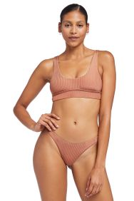 Vitamin A Pink Sands Shimmer Rib Sienna Tank