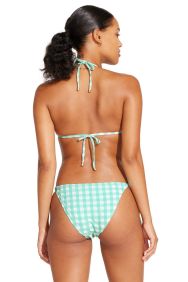 Vitamin A Seafoam Pucker Gingham Elle Tie Side Bottom