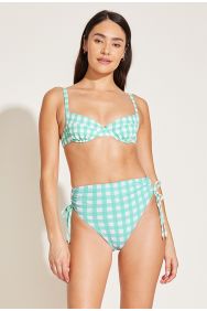 Vitamin A Seafoam Pucker Gingham Goldie Underwire Top