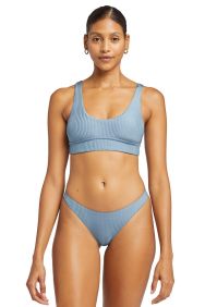 Vitamin A Slate Shimmer Rib California High Leg Bottom