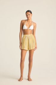 Vitamin A Sunny Skies Linen The Getaway Short