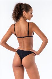 Bromelia Midnight Ribbed Valentina Bikini Bottom
