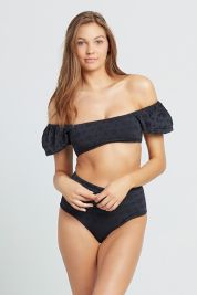 L*Space Black Eyelet Lace Portia Bottom