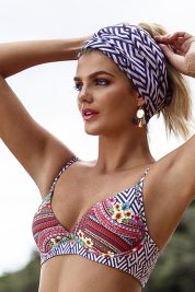 Luli Fama Luli Tribe Peek-A-Boo Underwire Top