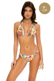 Luli Fama Summer Love Triangle Halter Top