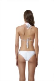 PQ Swim Water Lily White Basic Ruched Bottom