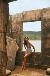 Verdelimon Zebra Malibu Bandeau Bikini Top