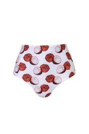 Verdelimon White Cocos Banes Bikini Bottom