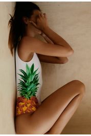 Verdelimon White Pinas Trinidad One Piece Swimsuit