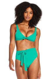 Vitamin A Emerald EcoLux Lou Bikini Top