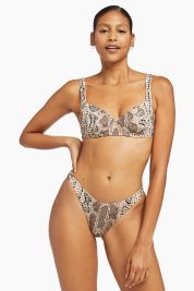 Vitamin A Mojave Snake Demi Underwire Bikini Top